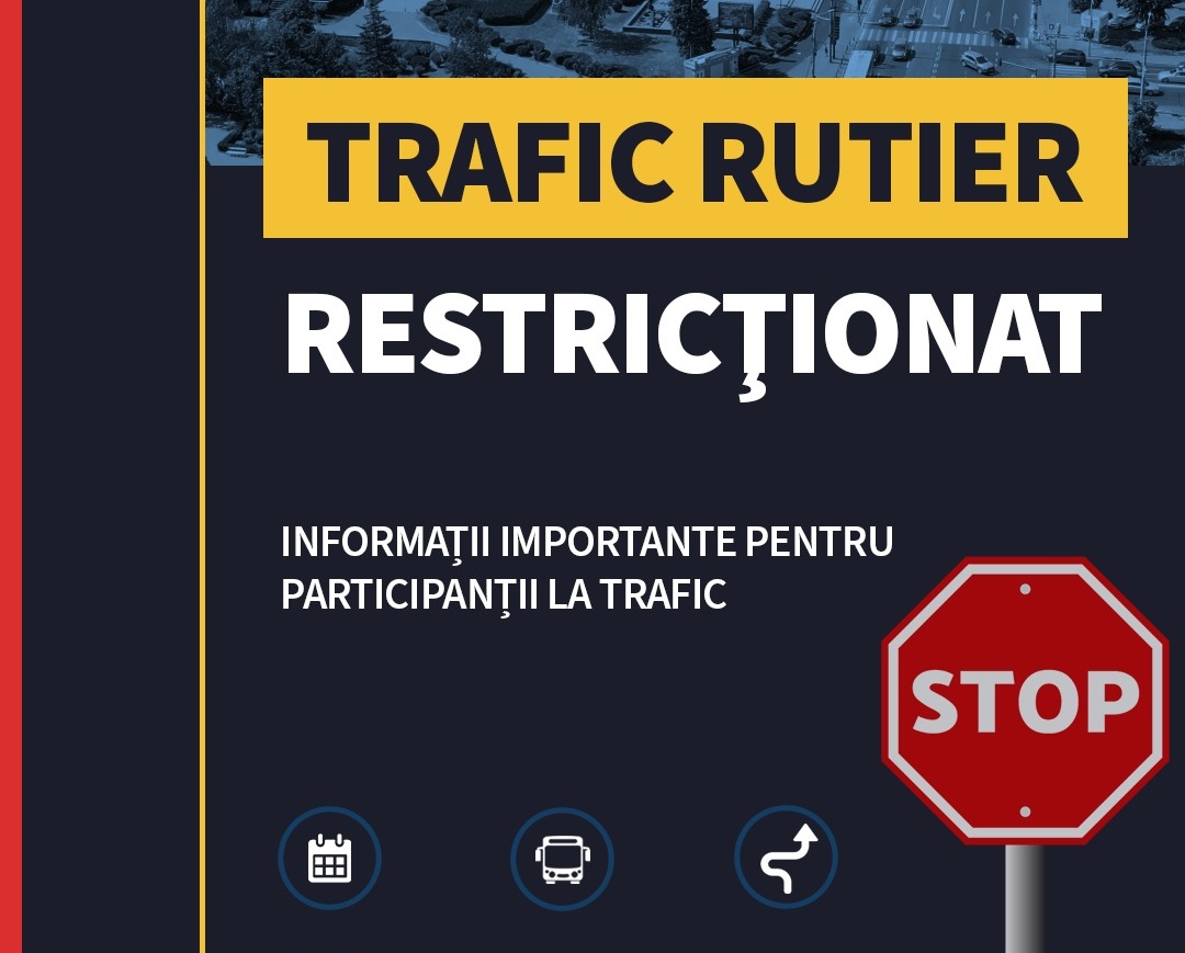 Restricții de circulație în jurul stadionului Ilie Oană, sâmbătă seara