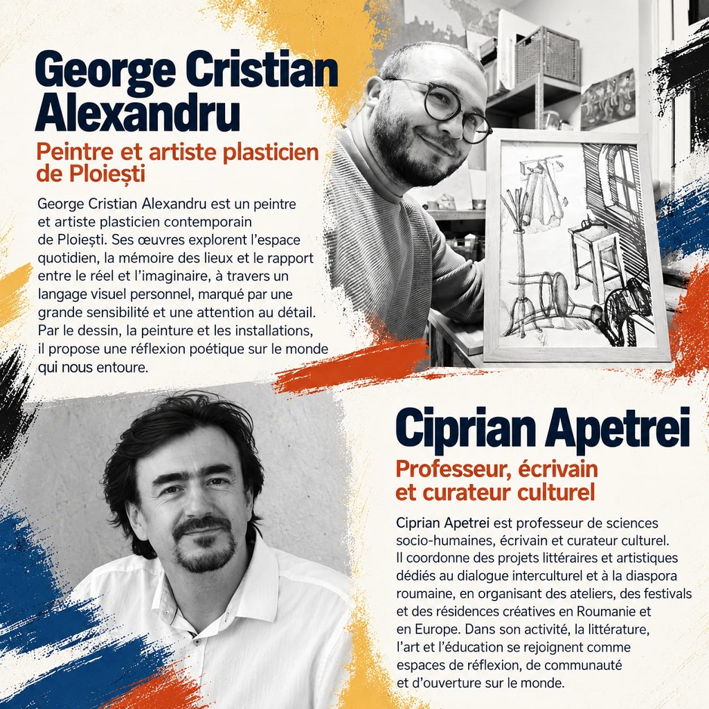 Doi ploieșteni aduc în atenția publicului din regiunea pariziană literatura română și arta