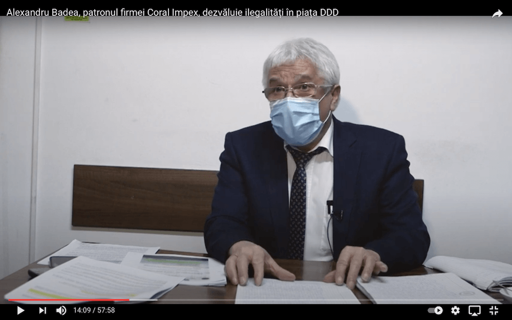 Alexandru Badea, Coral Impex SRL, dezvaluie mafia licitatiilor DDD din Romania