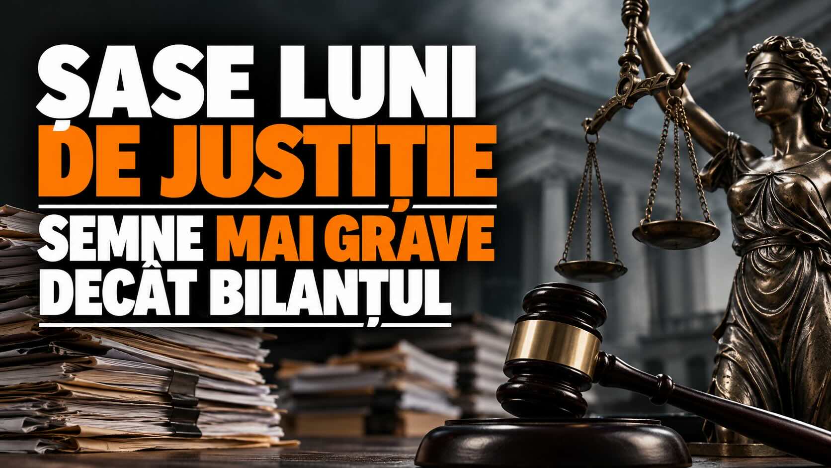 Șase luni de Justiție. Semne mai grave decât bilanțul