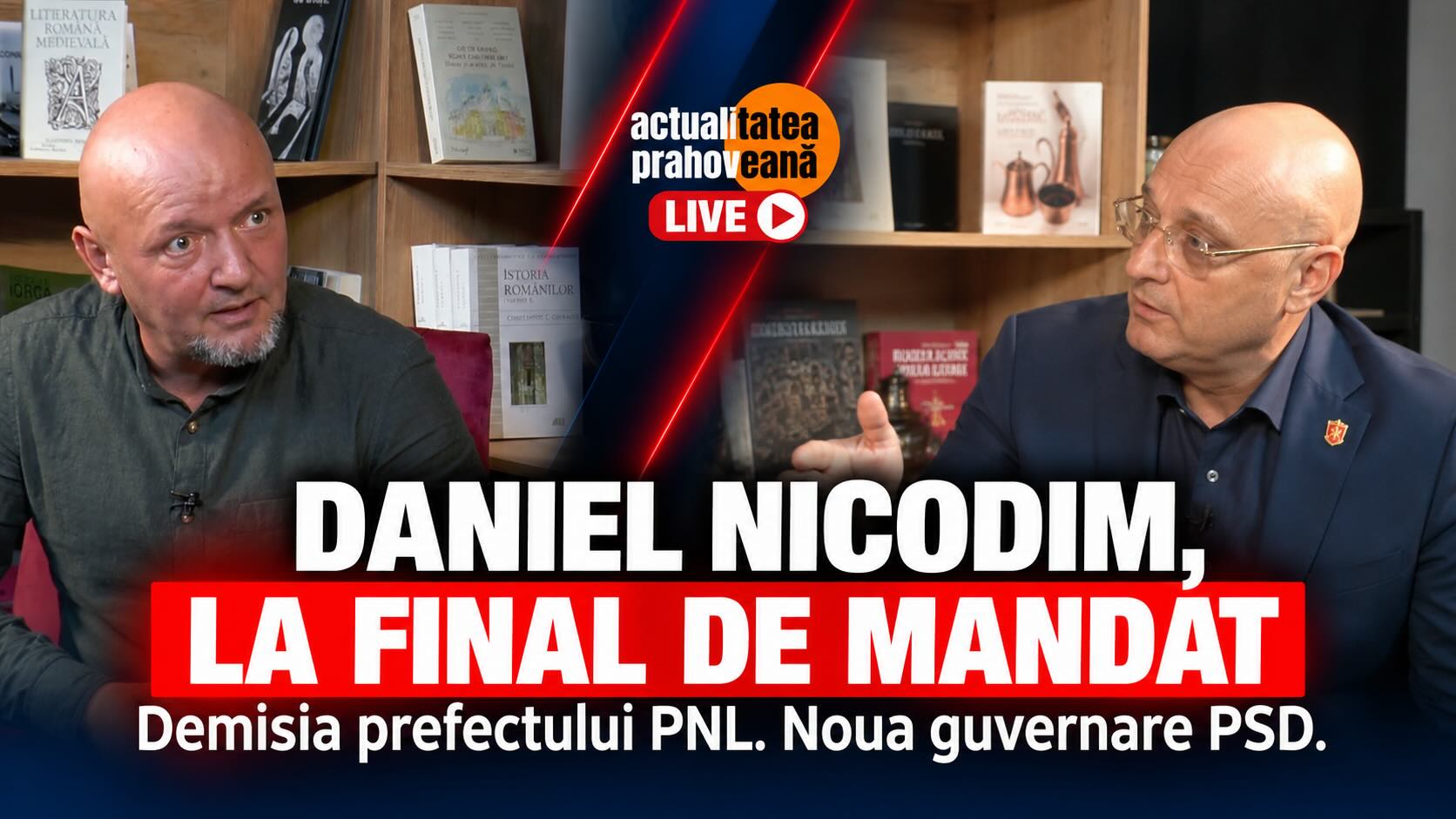 Prefectul PNL Daniel Nicodim, la final de mandat. Demisia și noua guvernare PSD. Actualitatea LIVE, ciu Victor Preda