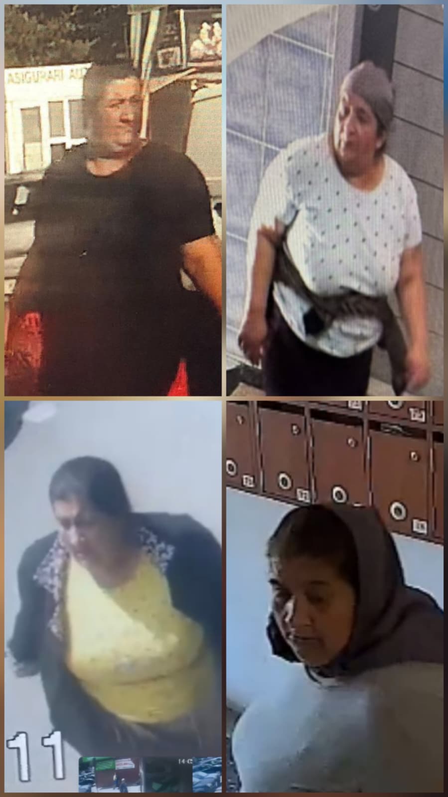 Apel al Poliției pentru identificarea unei femei suspectate de tâlhărie și furturi. Victimele sunt persoane în vârstă